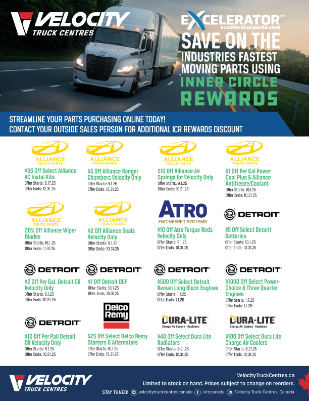 Excelerator Parts Specials